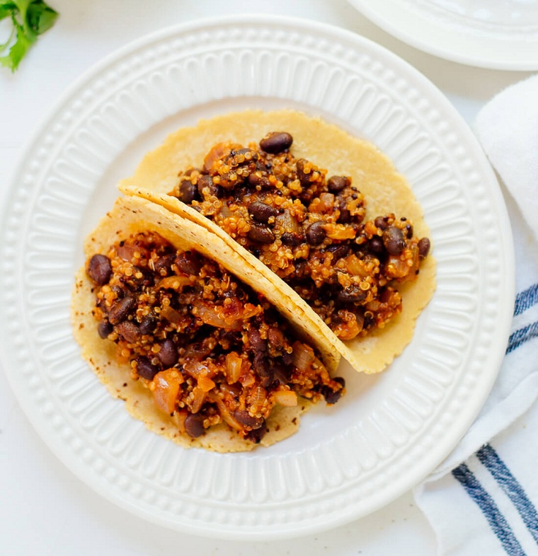 recettes-avec-tacos de quinoa-avocat-idées-haricots