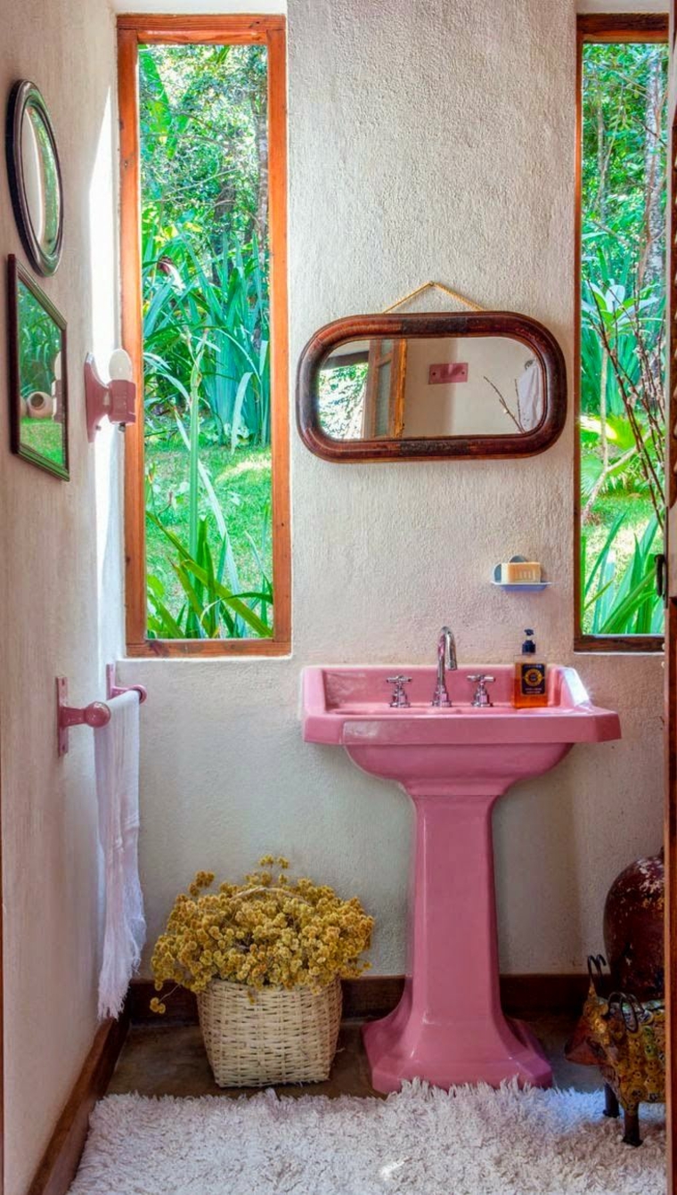 dessins-de-baños-lavabo-rosa