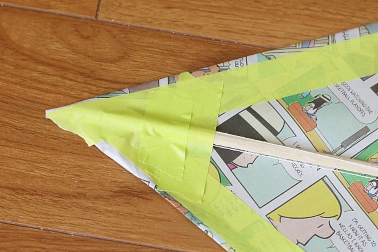 cerf-volant étapes de papier simples