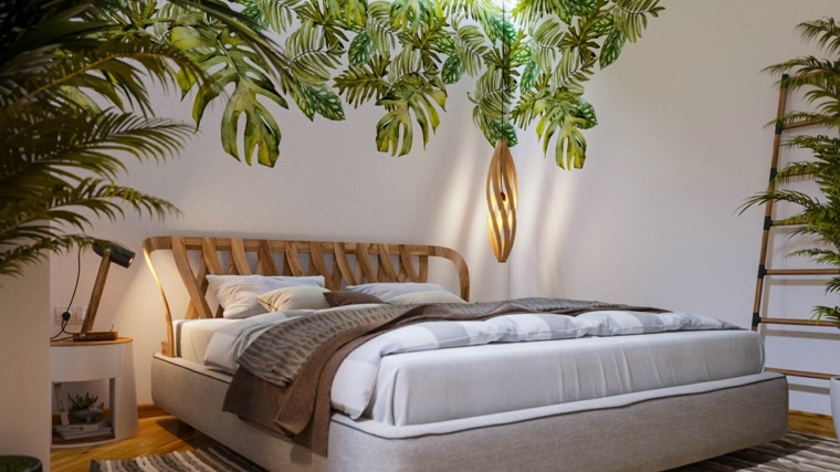 comment décorer une chambre à coucher de style tropical
