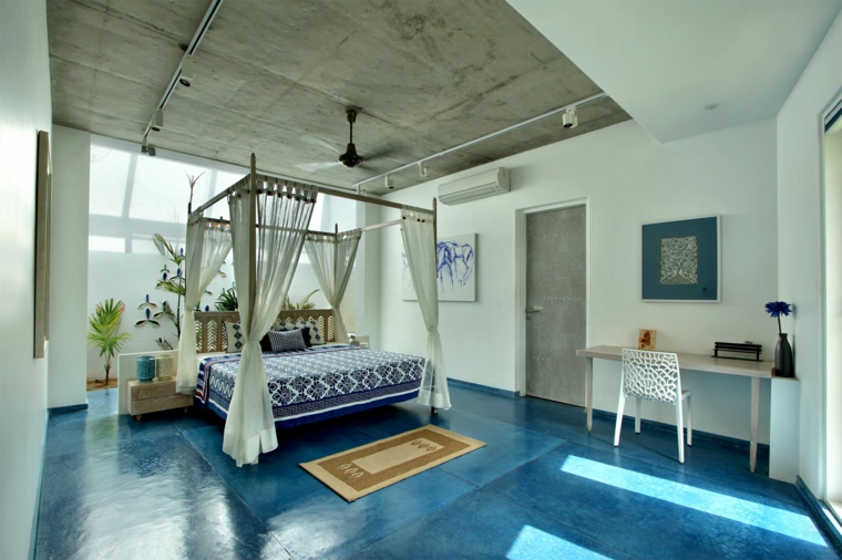 comment décorer une chambre à coucher de style tropical Dipen-Gada-and-Associates