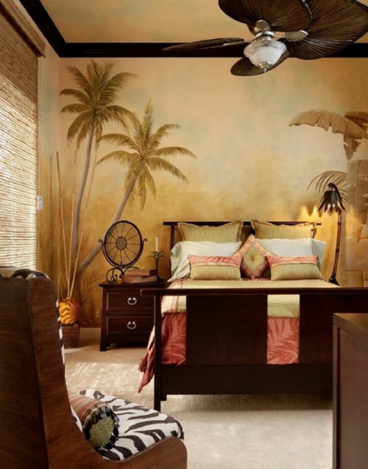 Comment décorer une chambre à coucher de style tropical