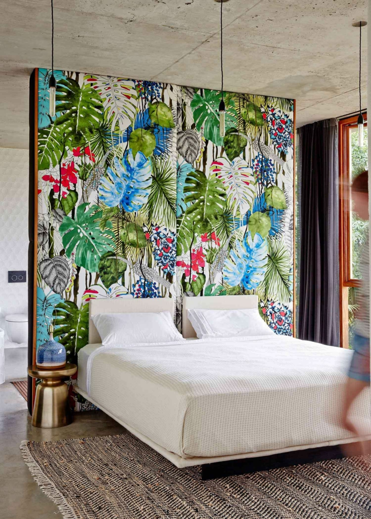 comment décorer une chambre-style-tropical-idées-impressions
