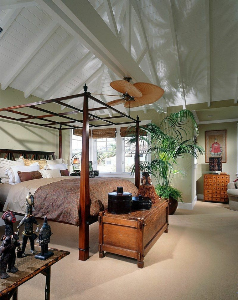 comment décorer un style de chambre à coucher-style tropical-moderne