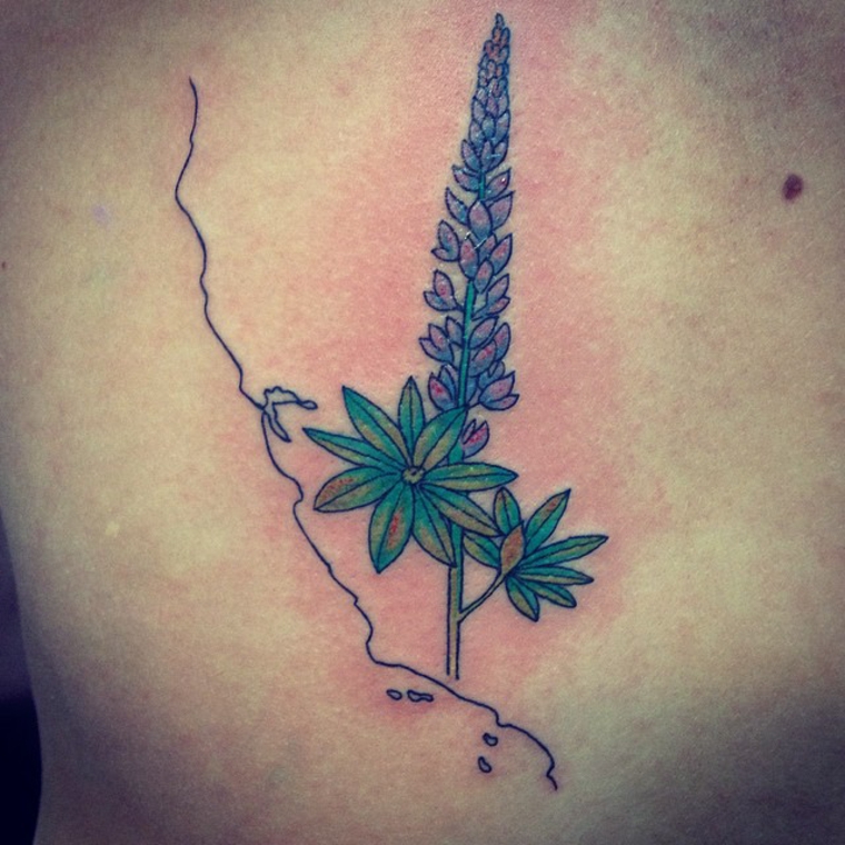 tatouage lilas