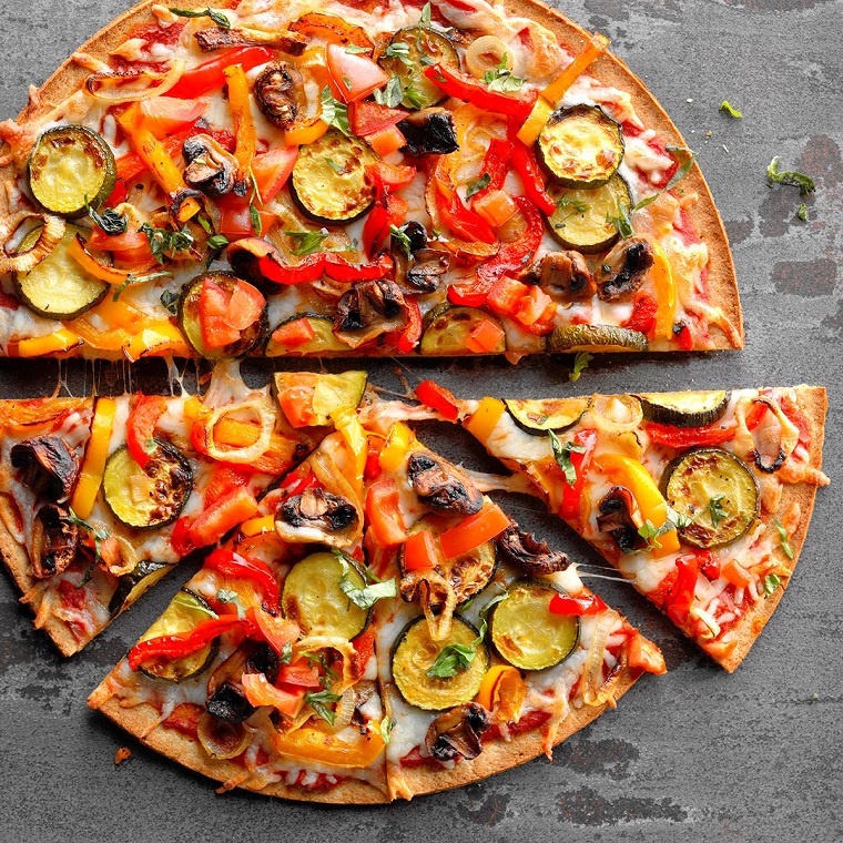 aliments sains-pizzas-legumes-options