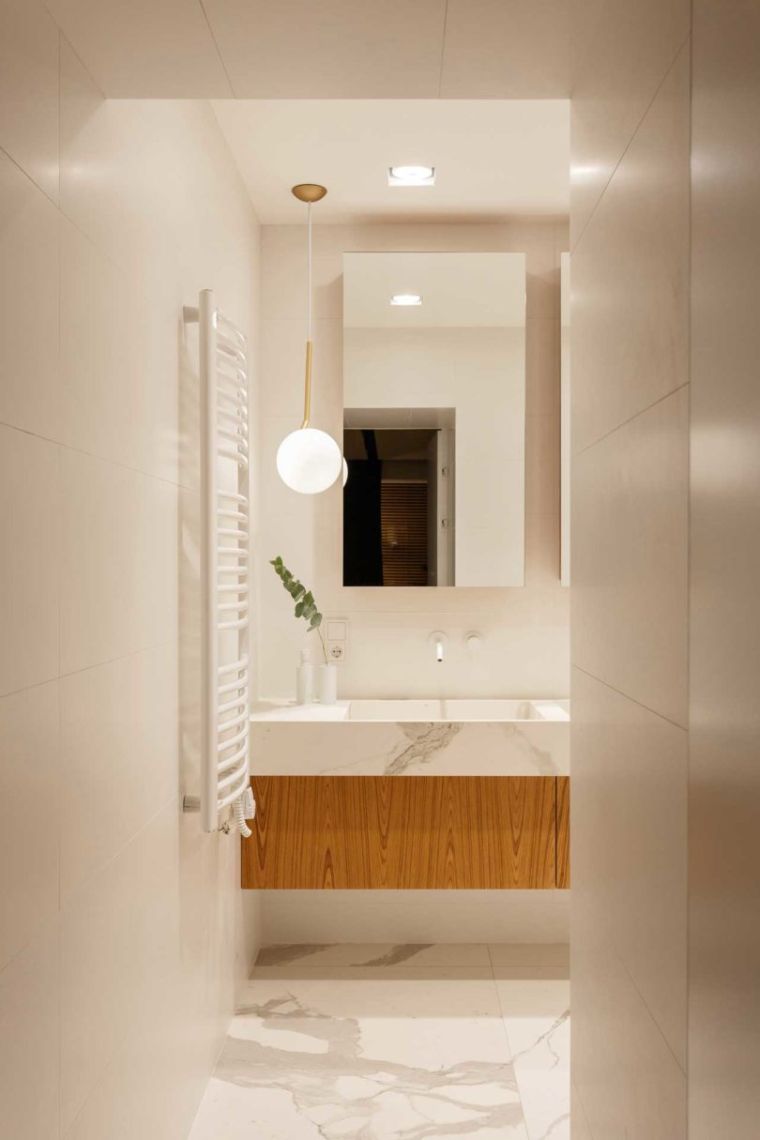 idée-interieur-design-contemporaine-bois-salle de bain