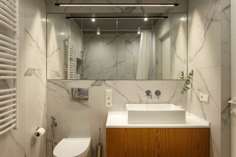 salle de bain-marbre-bois-appartement-moderne