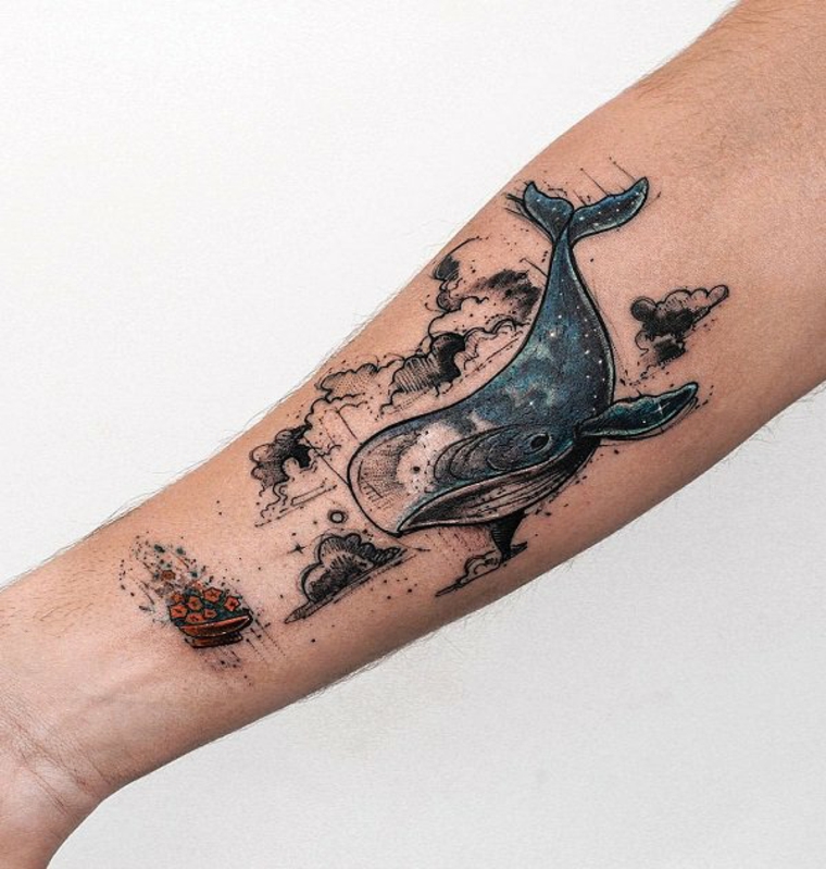 tatouage de baleine-original
