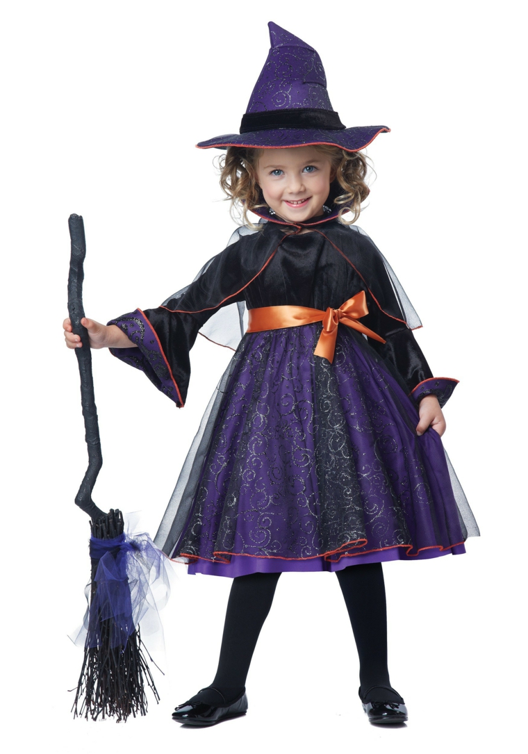 costumes dhalloween sorcière-lilas