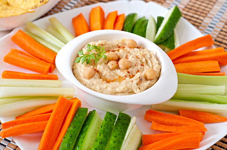 recette de légumes humus