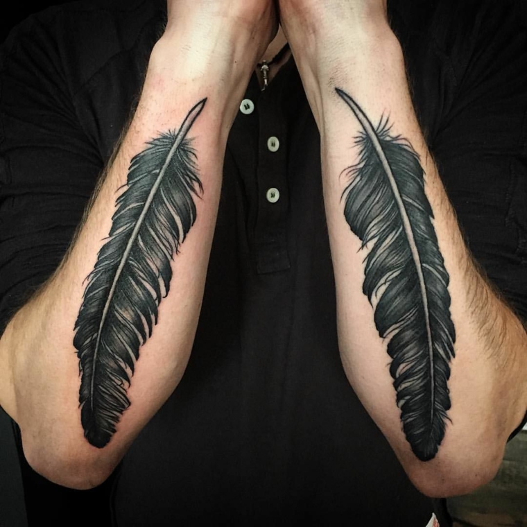 tatouages-homme-plumes-avant-bras-options