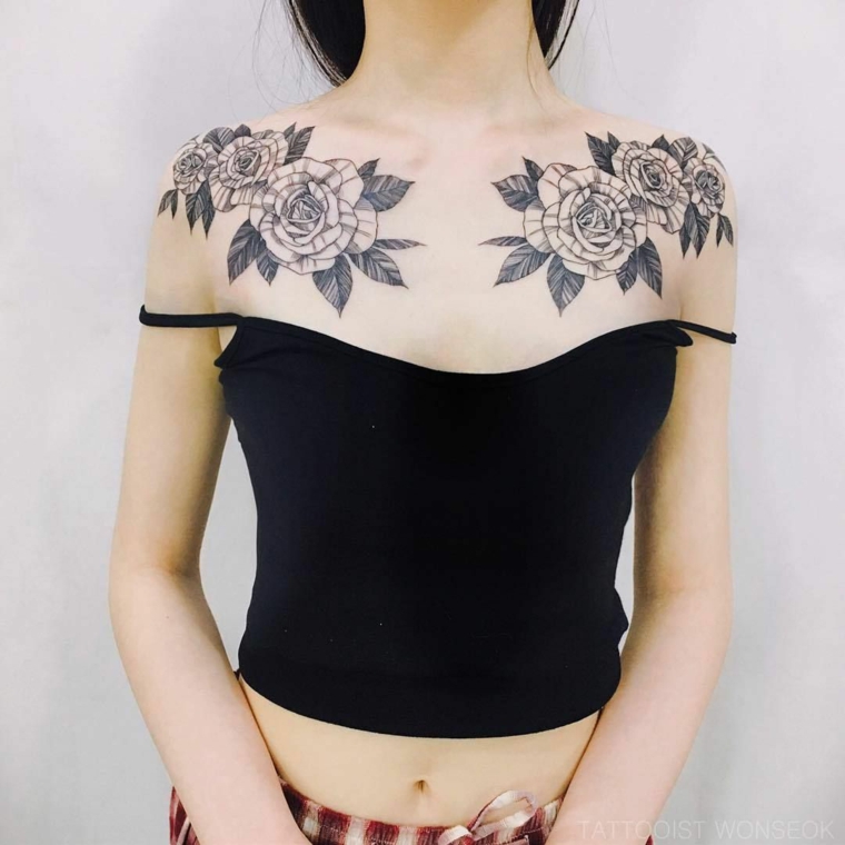 tatouages-épaule-femme-roses-options