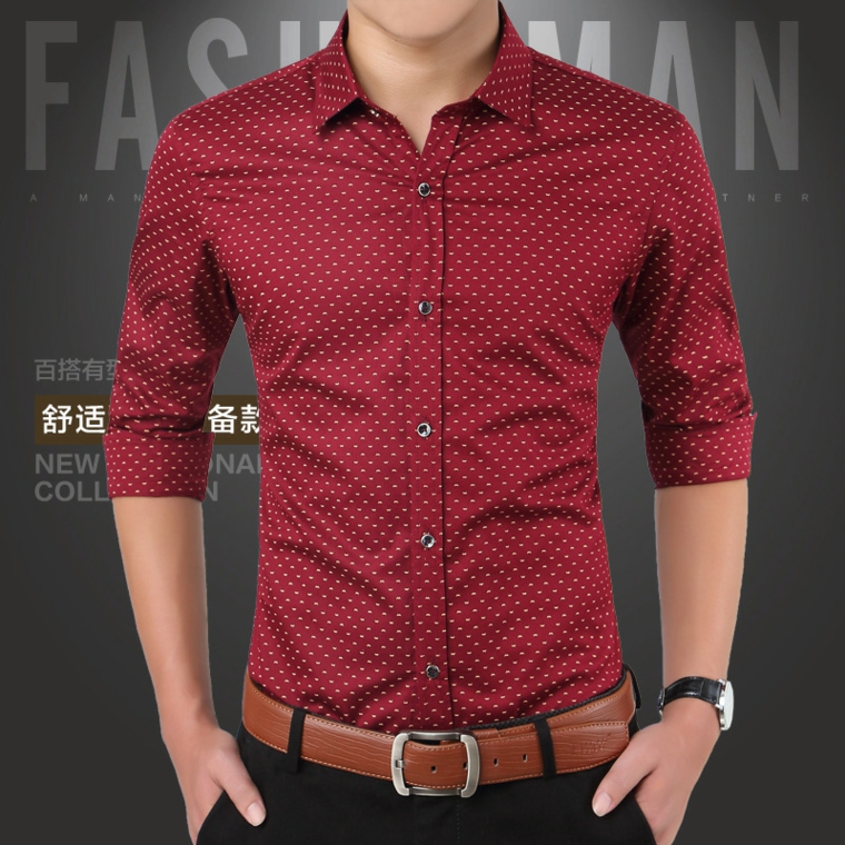 vêtements de mode pour hommes-chemises-rouge