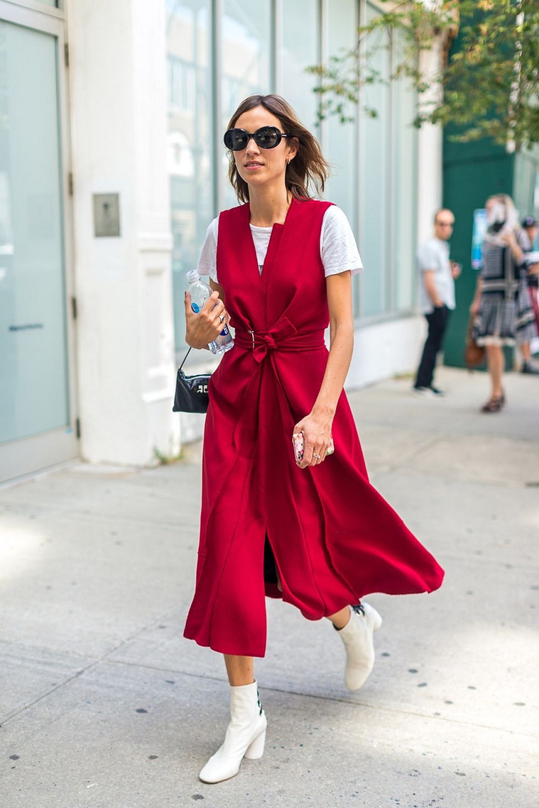 vêtements-moderne-style-fille-urbain-2018-manteau-rouge - vibrant